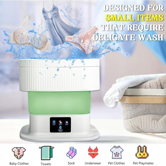 Mini Portable Washing Machine - Green - Picture 4 of 5